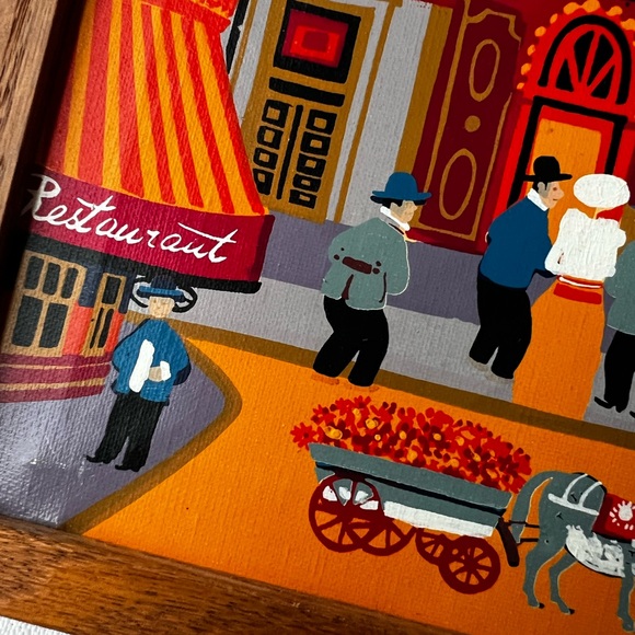 Colorful Moulin Rouge Framed Painting - Picture 9 of 12